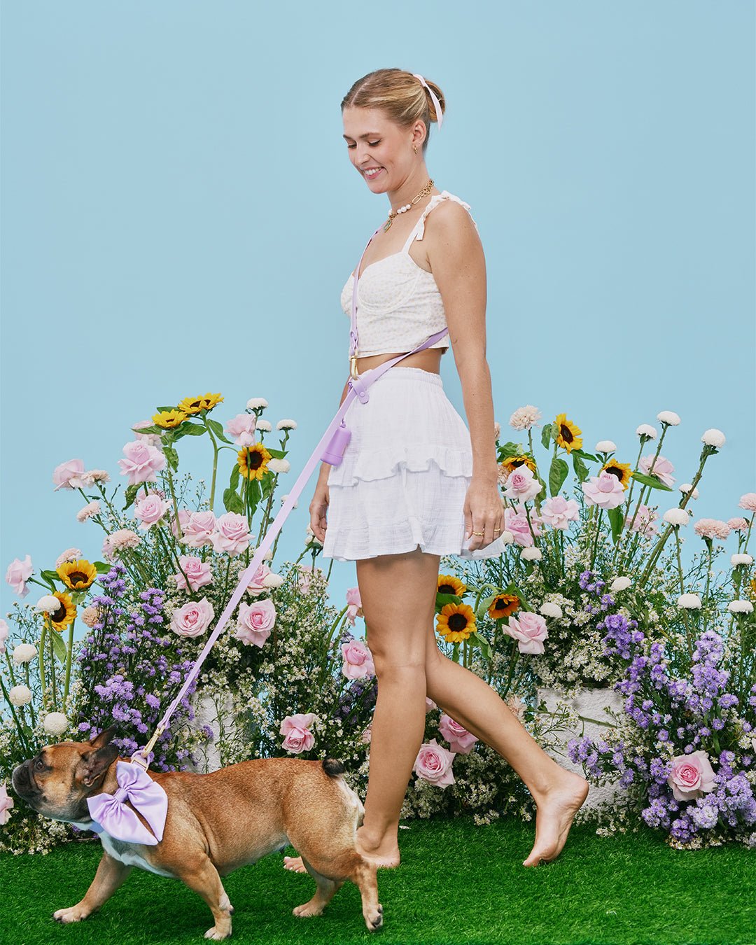 Satin Collar Bow 2.0 - Lilac