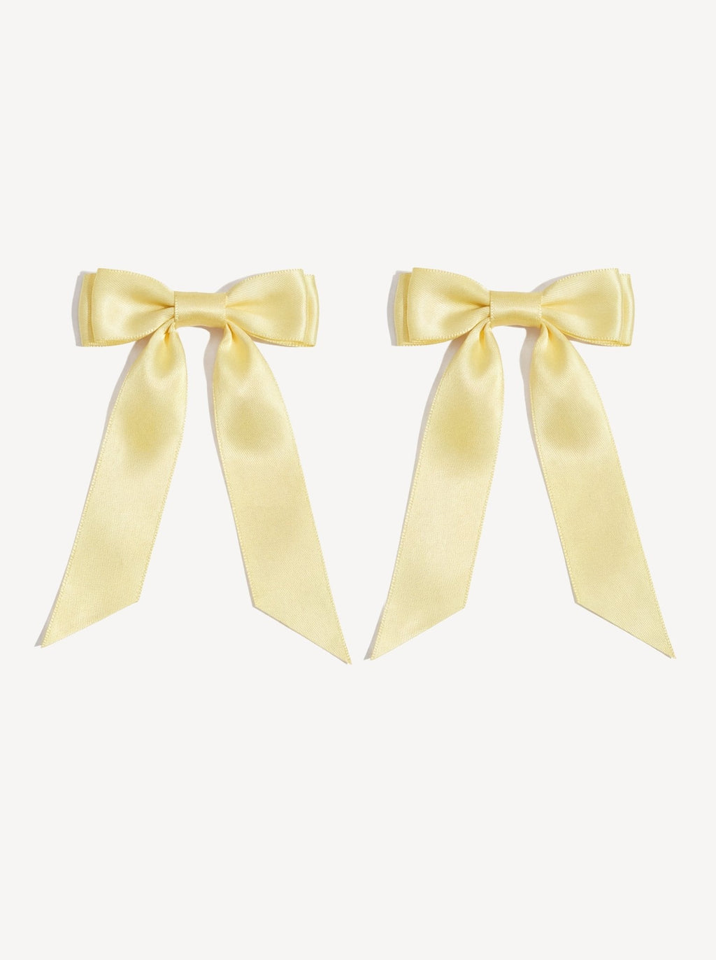 Petite Bow Clips - Buttercream