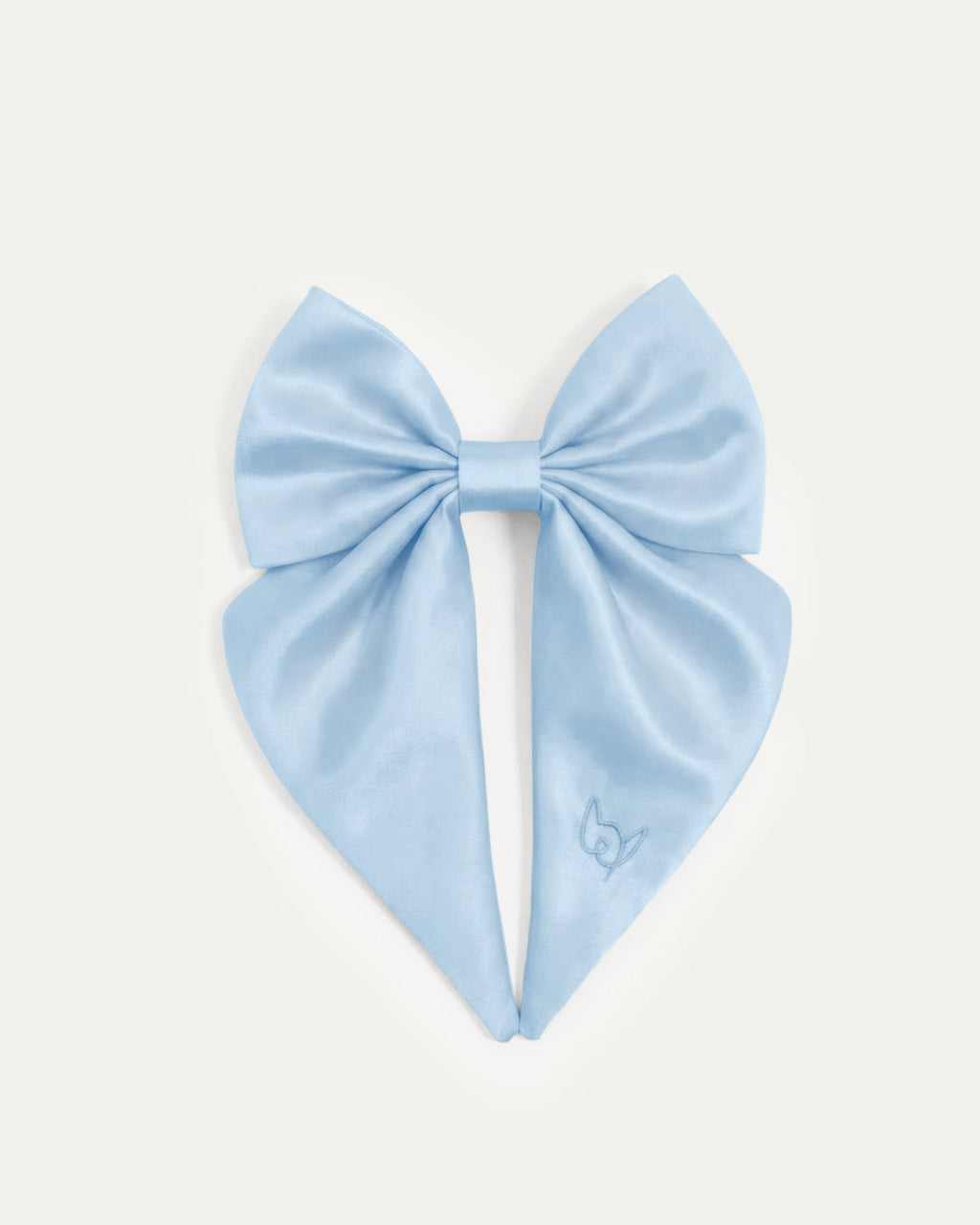 Satin Harness Bow - Sky